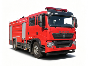HOWO 8-Ton Foam Fire Truck