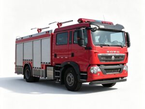 Howo 4 Ton Dry Powder Fire Truck