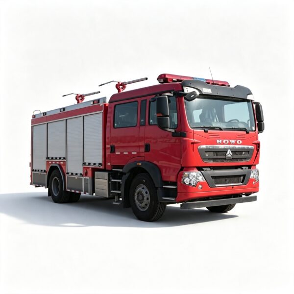 Howo 4 Ton Dry Powder Fire Truck