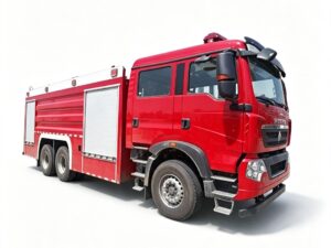 Howo 11-Ton Dry Powder & Foam Combined Fire Truck