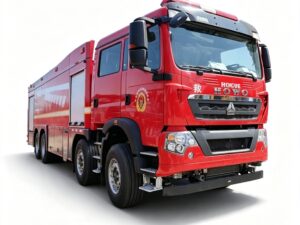 Howo Double-row Cab 18-Ton Foam Fire Truck