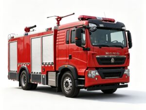 Howo 6.5 Ton Dry Powder and Foam Combined Fire Truck