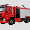 Isuzu 6‑Ton Foam Fire Truck (Separate Crew Cab)