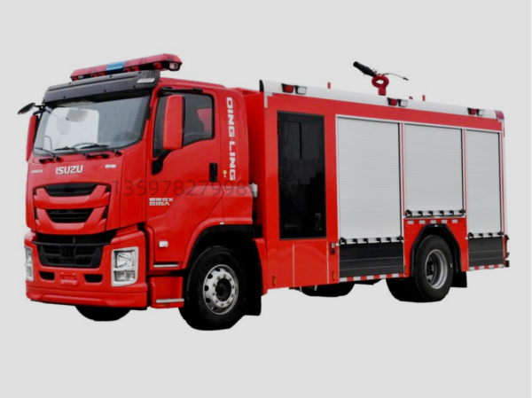 Isuzu 6‑Ton Foam Fire Truck (Separate Crew Cab)