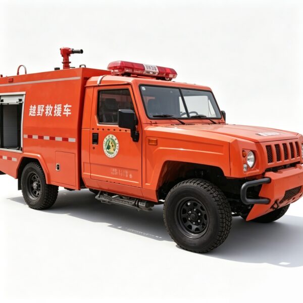 Blue‑plate Warrior 4WD Off‑road Fire Truck