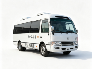 Mobile medical examination vehicle built on 7m Coaster chassis of Xiamen Golden Dragon and refitted by Zhongkai Automobile