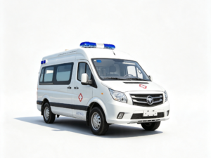 1 Foton Tuyano Long‑WB Mid Roof Chassis Transfer Ambulance