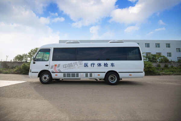 Mobile medical examination vehicle built on 7m Coaster chassis of Xiamen Golden Dragon and refitted by Zhongkai Automobile