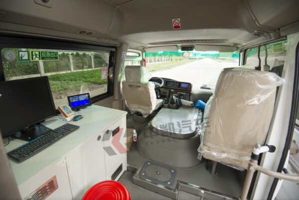 Mobile medical examination vehicle built on 7m Coaster chassis of Xiamen Golden Dragon and refitted by Zhongkai Automobile